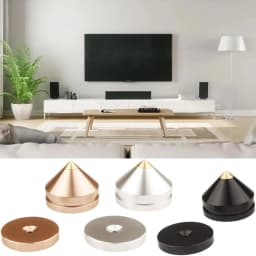 1Pcs Speaker Stand Feet Foot Pad Aluminium Alloy Metal Spikes Cone Floor Foot Nail for Loudspeakers Shoes Spike Shock Absorber