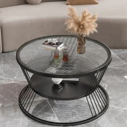 Small Apartment Living Room Round Household Minimalist Mini Table Modern Light Luxury