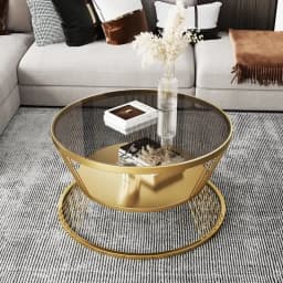 Small Apartment Living Room Round Household Minimalist Mini Table Modern Light Luxury