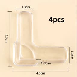 4pcs Window Corner Protector Children Anti-Collision Airbag Self-Adhesive Edging Table Corner Protection Soft Silicone