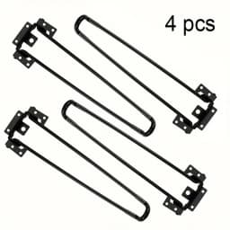4pcs Foldable Hairpin Legs Metal Folding Table Legs DIY Furniture Legs for Coffee End Tables Side Table Laptop Table Mini Desk