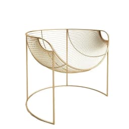 Grid Display Art Chairs Wrought Iron Sofa Modern Simple Nordic Balcony Leisure Recliner Living Room Internet Celebrity Stool