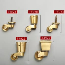4Pcs Multi-size Brass Universal Wheels Silent Reinforce Furniture Legs Caster Wheels For Sofa Chair Cabinet Workbench