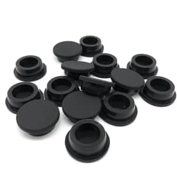 Black Silicone Rubber Hole Plug Blanking End Cap Pipe Inserts Bungs Seal Cover T Type Stopper Dustproof Plug Bore 6.8-66.3mm