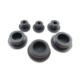 Black Silicone Rubber Hole Plug Blanking End Cap Pipe Inserts Bungs Seal Cover T Type Stopper Dustproof Plug Bore 6.8-66.3mm