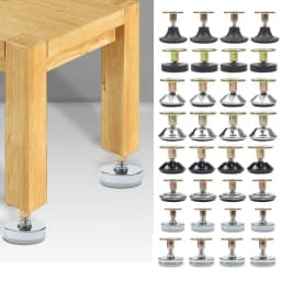 4pcs Adjustable Furniture Support Leg Screw-in Base Furniture Adjustable Feet Floor Protector Hardware Leveling Feet Table Chair