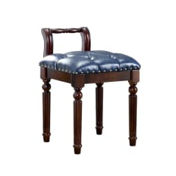 American Solid Wood Dressing Stool, Modern Simple Makeup Stool, European Piano Bench, Bedroom Dresser Chair, Fashion