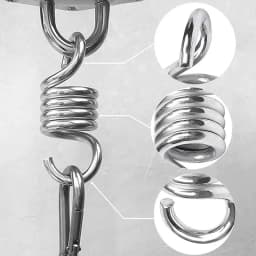 2Pcs Heavy Duty Spring Yoga Garden Hardware Porch Swing Hanging Gym Lawn Replacement Outdoor Hammock Swing Porch Swing Spring