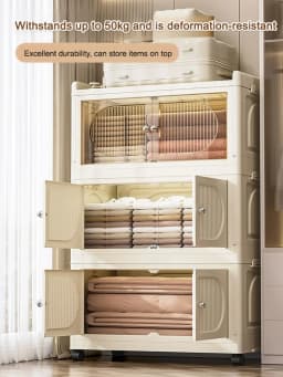 storage rack organizer Multilayer storage space Removable Divider Organize cleaning utensils Movable Kitchen Bedroom Cabinet