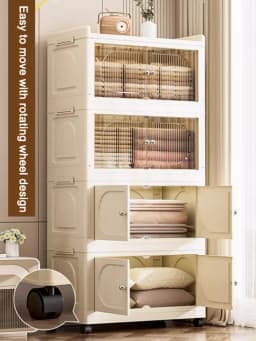 storage rack organizer Multilayer storage space Removable Divider Organize cleaning utensils Movable Kitchen Bedroom Cabinet