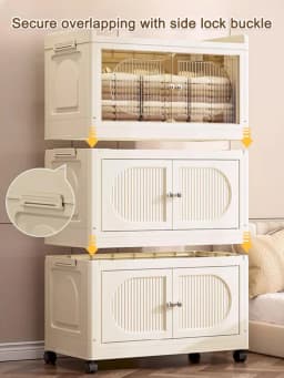 storage rack organizer Multilayer storage space Removable Divider Organize cleaning utensils Movable Kitchen Bedroom Cabinet