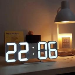 3D LED Digital Clock Wall Decoration Glow Night Mode Decoration for Bedroom Adjustable Electronic Watch Room Decor Aesthetics