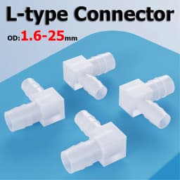 5/10/50pcs plastic bend joint OD 1.6~25mm PP 90 Degree Elbow Connectors Aquarium Fish Tank Pagoda Joint Air Pump Fittings