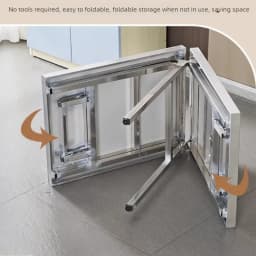 Stainless Steel Multifunctional Foldable Table Portable Outdoor Camping Desk Commercial Buffet Serving Counter Home Dining Table