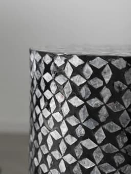 Creative Nordic Shell Side Table Medieval Style Living Room Sofa Corner Table Round High-end Home Tables