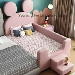 Design Bed White House Cute Kids Children's Black Modern Loft Children Beds Boys Girls Lit Cabane Enfant Furniture For Bedroom