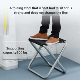 Small Folding Stool for Camping Travel Bench Stool Portable Outdoor Ultra Light Subway Train Picnic Fishing Chair Foldable