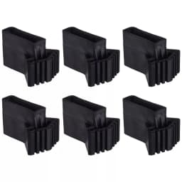 4/6Pcs Non-slip Ladder Foot Pad Foot Covers Rubber Furniture Mat Leg Chair Replacement Protectors Cover Ladder Foot Pad Black
