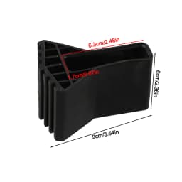 4/6Pcs Non-slip Ladder Foot Pad Foot Covers Rubber Furniture Mat Leg Chair Replacement Protectors Cover Ladder Foot Pad Black
