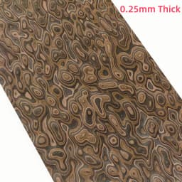 58x250cm Ebony Burl Engineered Wood Veneer for Furniture Decoration Interior Renovation and Stylish Design Projects