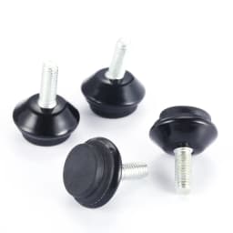 4pcs Adjustable Metal Furniture Levelers Feet Leg M6*15mm Thread Screw Black/Silver/Gold for Cabinet Table Chair Machine Base