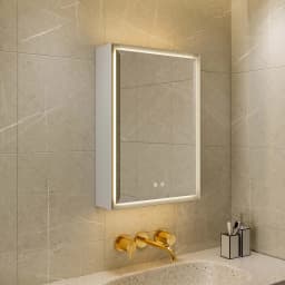 Mirror Cabinet Modern Toilet Storage Washroom Wall Lighted Anti Fog Medicine 500 X 700 Vanity Led Bathroom Mirror Cabinet With L