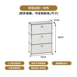 Vintage Module Sideboard Living Room Storage Cabinet Wood Bedroom Stainless Steel Metal Frame Storage Customizable TV Cabinet