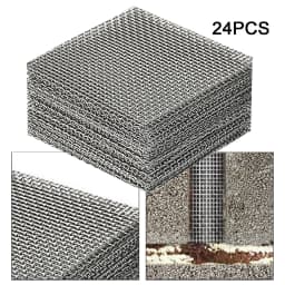 24 Pieces Weep Hole Covers Hair Catcher Drain Lid Brick Drain Hole Covers Brick