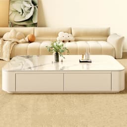 Coffee Table Slab Top Cute Clear Simple Designer Modern Luxury Decoration Side Table Writing Mesas Bajas Living Room Furniture