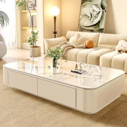 Coffee Table Slab Top Cute Clear Simple Designer Modern Luxury Decoration Side Table Writing Mesas Bajas Living Room Furniture