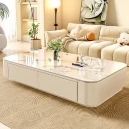 Coffee Table Slab Top Cute Clear Simple Designer Modern Luxury Decoration Side Table Writing Mesas Bajas Living Room Furniture