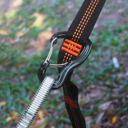 Outdoor hammock double locking buckle, multifunctional aluminum alloy hanging buckle, camping hammock quick hanging buckle
