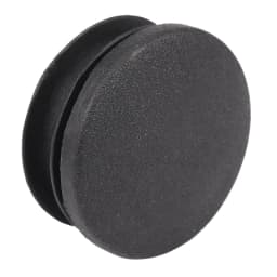 Black Plastic 35Mm Dia Blanking End Caps Round Tube Insert 5 Pcs