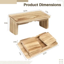 Meditation Bench Wooden Yoga Meditation Bench Foldable Ergonomic Meditation Kneeling Stool Wooden Prayer Bench For Meditation