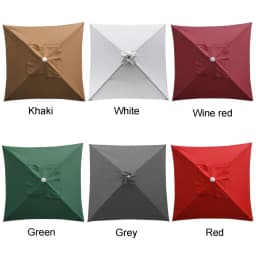 Square Patio Umbrella Polyester Parasol Canopy 2x2m Sunshade Garden Umbrella Home Accessories Anti-UV Outdoor Umbrella Cover