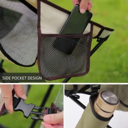Portable Folding Moon Chair Outdoor Camping Aluminum Alloy Fishing Chair Beach Picnic Cup Bag Ultralight Folding Travel Chair
