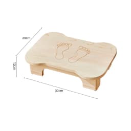 Low Bench Living Room Footstool Anti-Slip Wooden Stool for Bathroom Children’s Seat for Home Rustic Entryway Shoe Bench