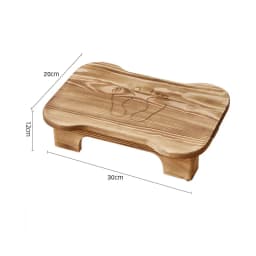 Low Bench Living Room Footstool Anti-Slip Wooden Stool for Bathroom Children’s Seat for Home Rustic Entryway Shoe Bench