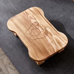 Low Bench Living Room Footstool Anti-Slip Wooden Stool for Bathroom Children’s Seat for Home Rustic Entryway Shoe Bench