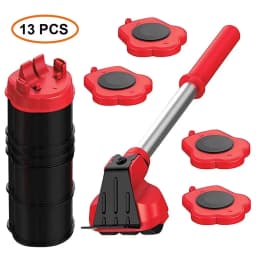 5/13 Pcs Heavy Duty Furniture Mover Set Furniture Mover Tool Transport Lifter Heavy Stuffs Moving Wheel Roller Bar Hand Tools