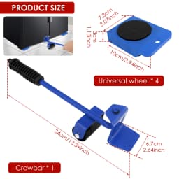 Furniture Moving Transport Roller Set Heavy Duty Furniture Lifiting Caster Tool Furniture Transport Lifter Sliders Roller Tool