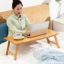 Laptop Desk, Portable Laptop Bed Tray Table Notebook Stand Reading Holder with Foldable Legs for Eating Breakfast, Reading Book