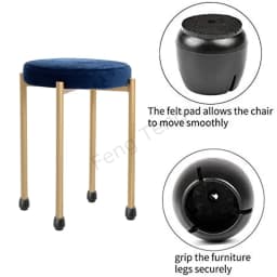 24pcs Rubber Chair foot cover felt protection pad silicone floor protector chair legs caps Bottom Non-Slip furniture feet socks