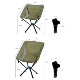 Outdoor Portable Quick Open CLIQ Chair Lightweight Folding Aluminum Fishing Backpacking Beach Camping Chair