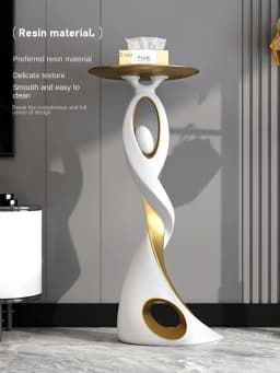 Creative Designer Furniture Home Decor Art Abstract Sofa Side Table Light Luxury Living Room Porch Decor Corner Table Storage