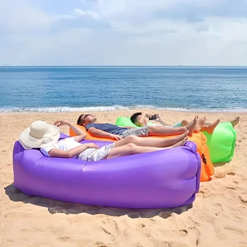Recliner Air Lazy Inflatable Sofa Bag, Portable Camping Sofa Mattress, Music Festival Recliner