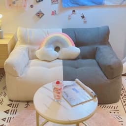 Lazy Bean Bag Sofas Giant Comfortable Beanbag Sofa Double Cute Fluffy Living Room Couches Large Modern Bedroom Tatami Couch