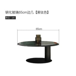 Designer Stainless Steel Coffee Tables European Luxury Round Tea Table Living Room Furniture Italian Tempered Glass Side Table