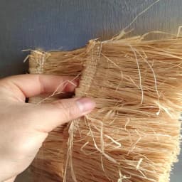 Natural Raffia Straw Tassel Grass Trim Garland Ornament for Wedding Party Living Room Bedroom - Background Decorations