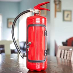 Creative Portable Liquor Cabinet Metal Red/Black Liquor Cabinet Fire Extinguisher Storage System Bar